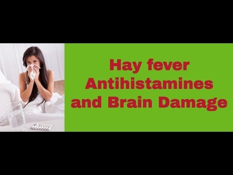 Hay fever, antihistamines and Brain Degeneration